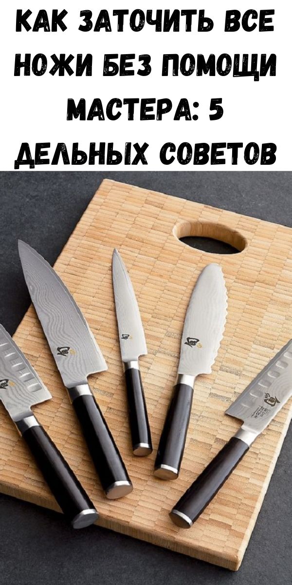 Как заточить все ножи без помощи мастера: 5 дельных советов