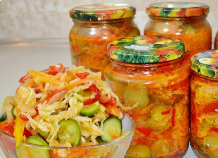 Вкусный салат на зиму «Один к одному». Отлично хранится!