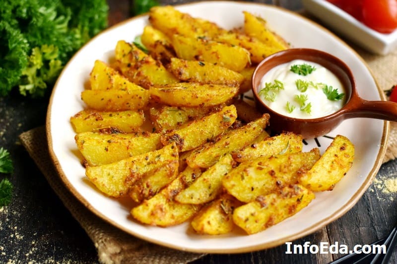 Картофель по-деревенски запеченный в духовке: рецепт с фото Картофель по-деревенски запеченный в духовке: рецепт с фото