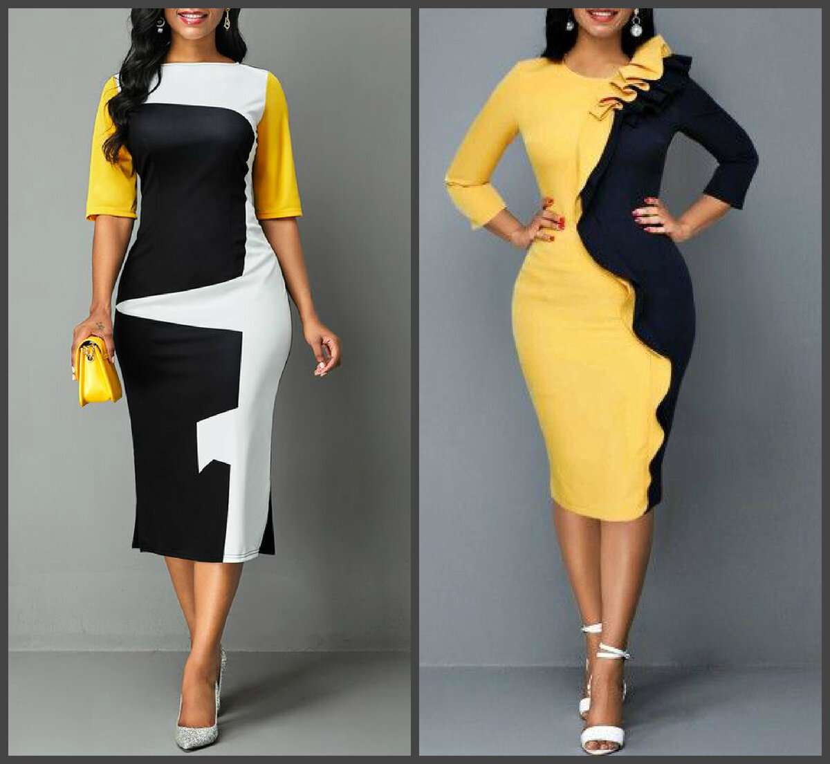 Оригинальные платья, которые скорректируют фигуру без диет. Красиво и элегантно