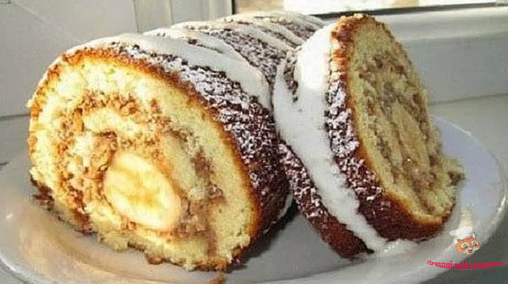 Рулет за 20 минут. И это с учетом времени на выпекание! Рулет за 20 минут. И это с учетом времени на выпекание!