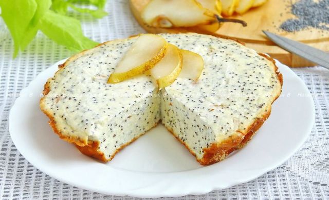 ПП-завтрак: Творожная запеканка с яблоком и маком