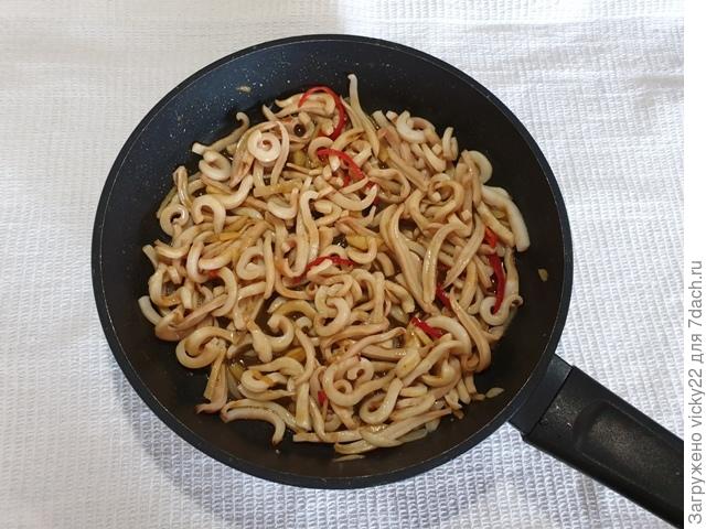 Быстрые маринованные кальмары