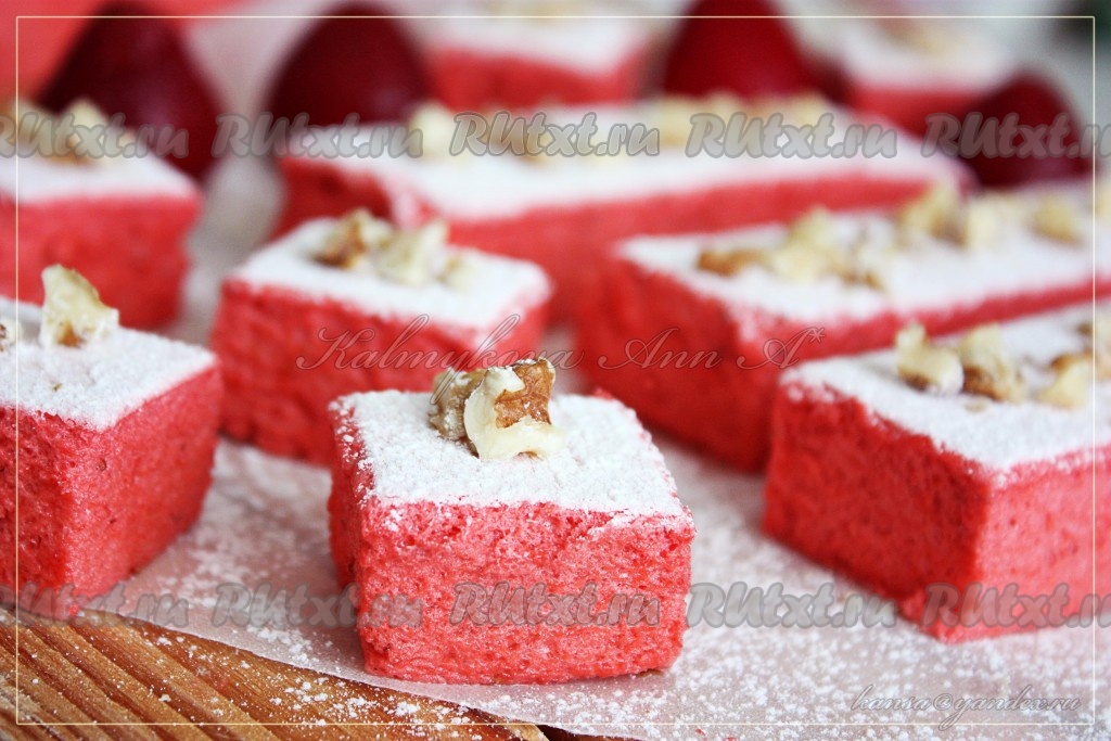 Клубничный рахат-лукум