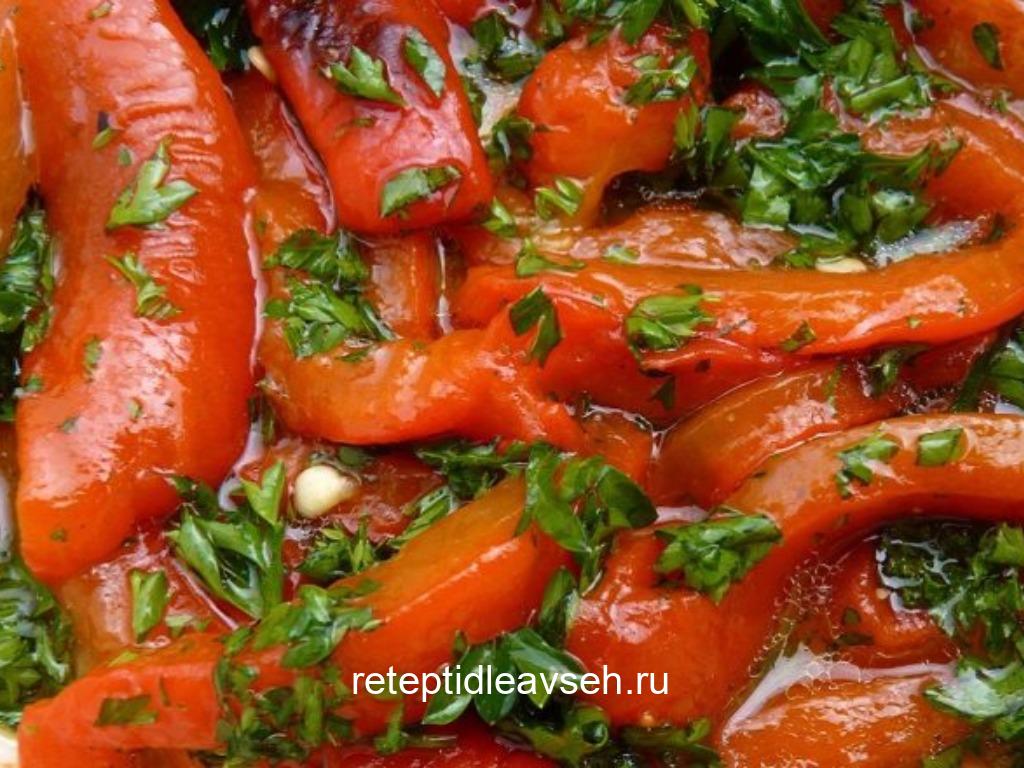 Болгарский перец с чесноком - моя коронная закуска. Улетная получается ВСЕГДА.