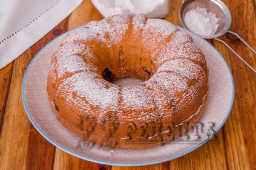 Мраморный кекс на растительном масле.