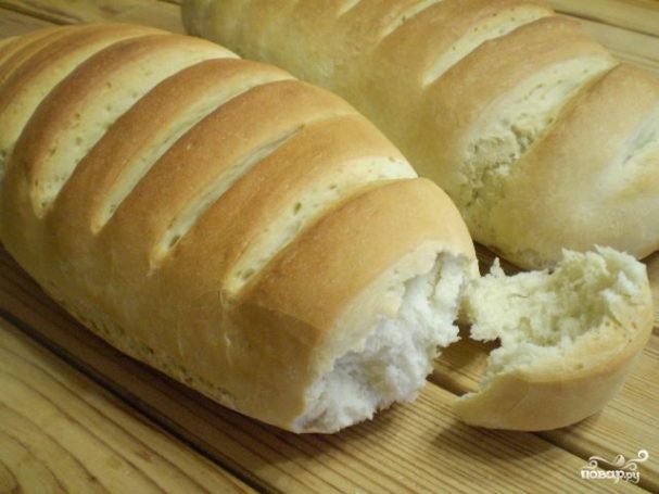 Домашние батоны за 30 минут. Намного вкуснее магазинного хлеба