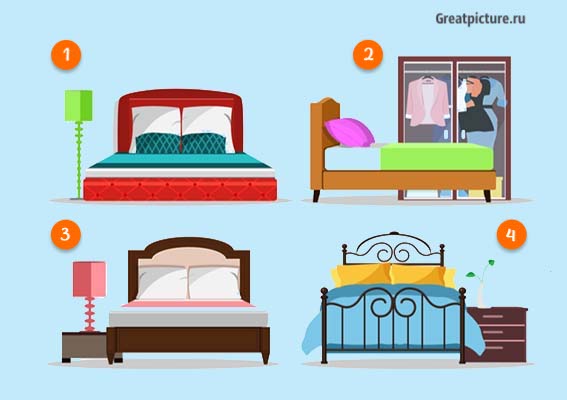 Выберите кровать и узнайте, что она говорит о вашем образе жизни! Выберите кровать и узнайте, что она говорит о вашем образе жизни!