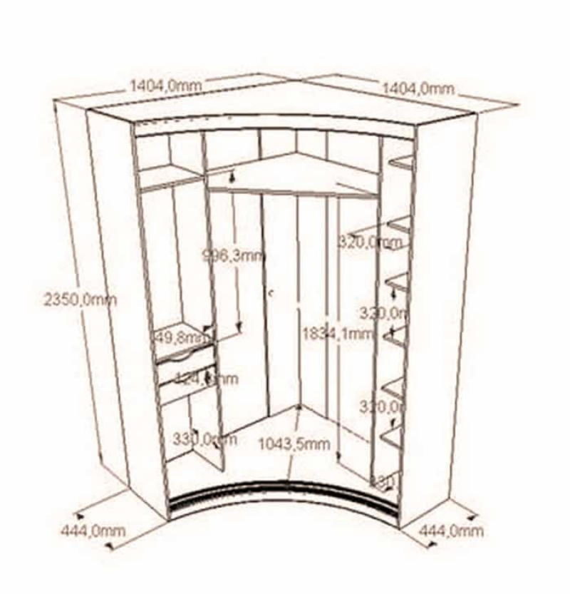 Фантастические шкафы-купе: 26 идей с чертежами Фантастические шкафы-купе: 26 идей с чертежами