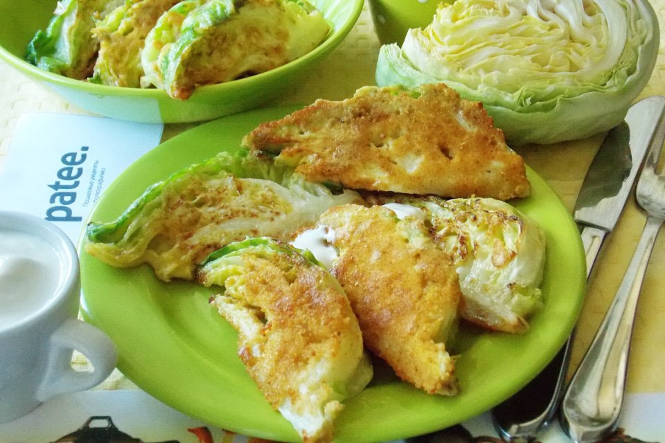 Шницель из капусты