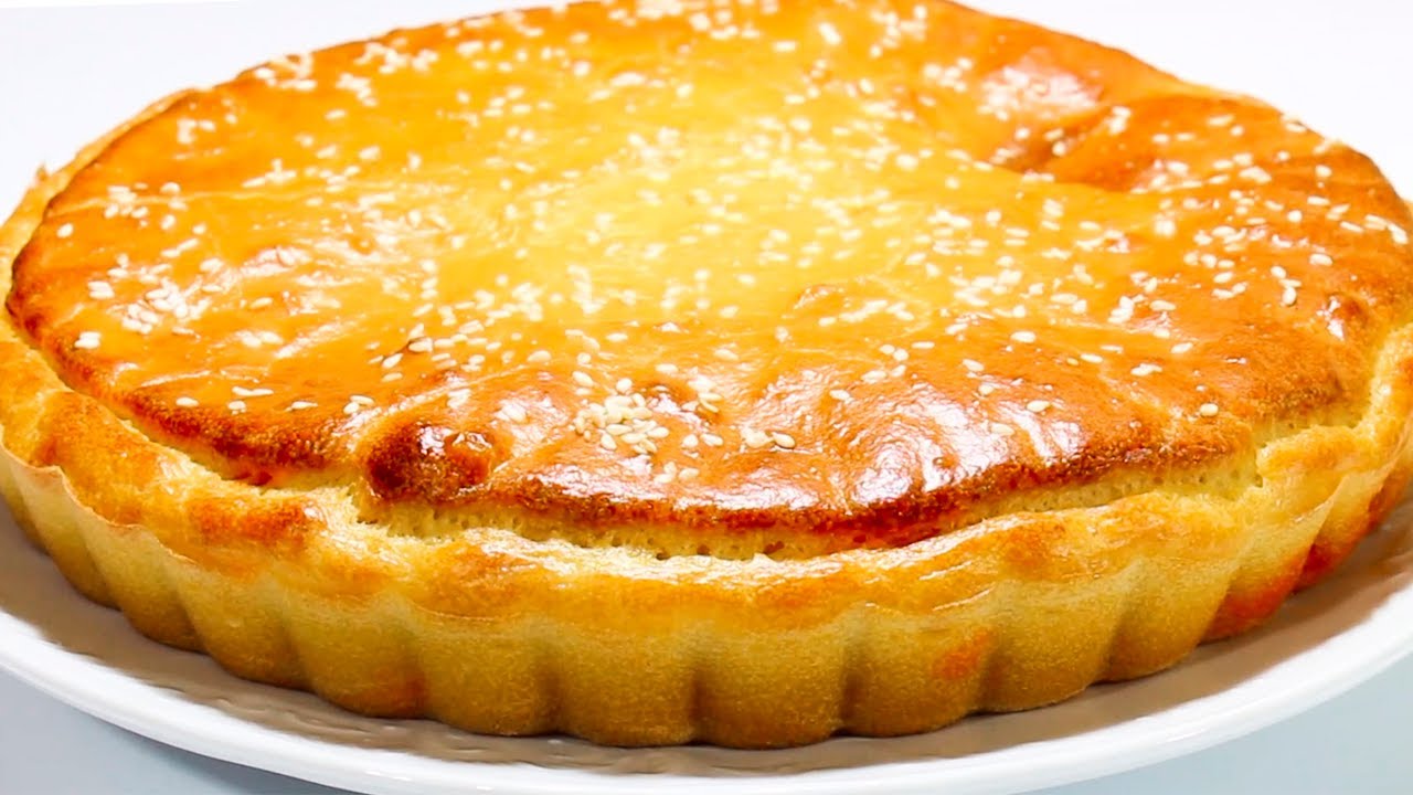 Очень простой наливной капустный пирог. Сочный и нежный