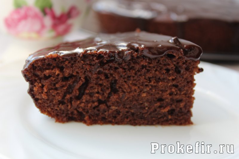 Самый Быстрый пирог на кефире с шоколадом