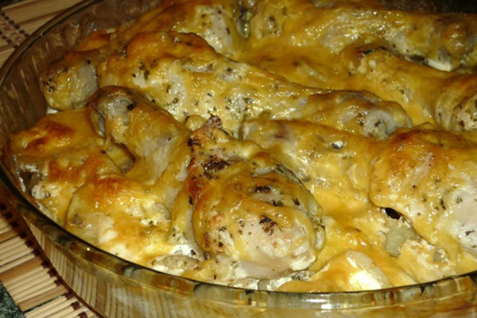 Куриные ножки с картофелем в духовке