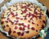 Нежный малиновый пирог