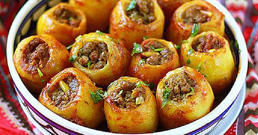 Картофель фаршированный мясом. Потрясающий вкус, который не сравнить ни с чем.