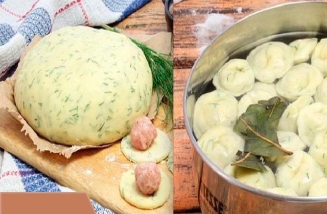 Этот рецепт мне дала одна женщина, которая много лет прожила на Алтае, и с тех пор я делаю тесто для пельменей и вареников только так — на кефире.