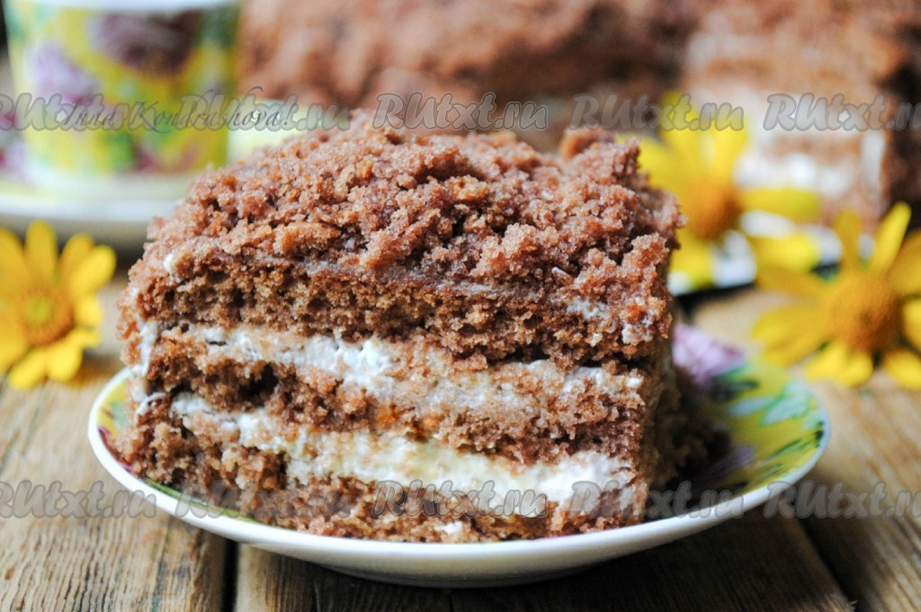 Вкуснейший «МОКРЫЙ ТОРТ» СО СМЕТАННЫМ КРЕМОМ