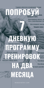 7-дневная программа тренировок на 2 месяца!