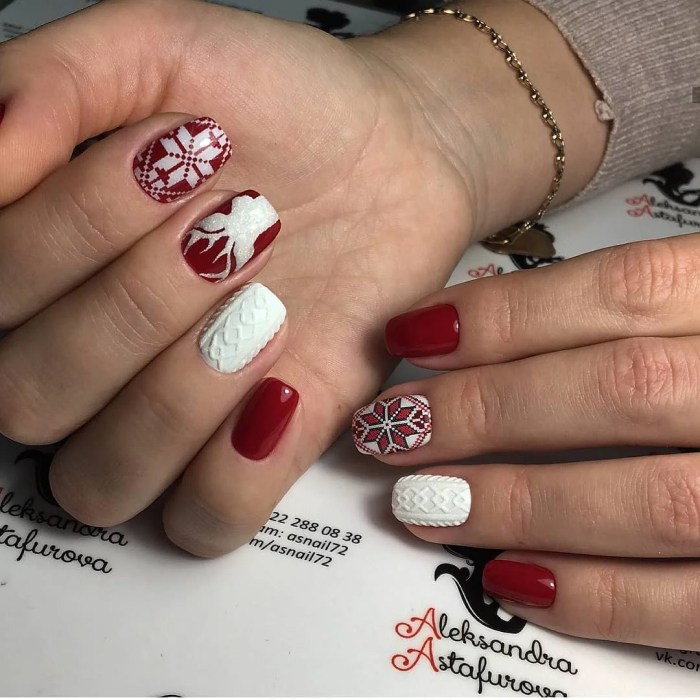 Рождественский маникюр 2021: 80+ непревзойденных фото идей