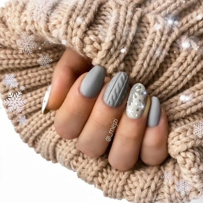 Рождественский маникюр 2021: 80+ непревзойденных фото идей