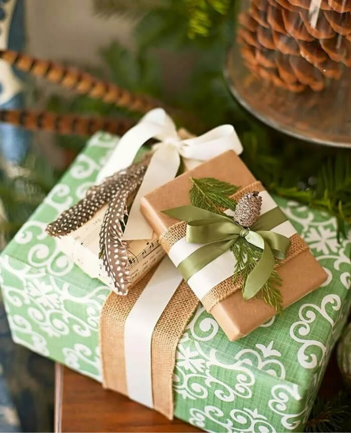 идеи упаковки подарков на Новый Год