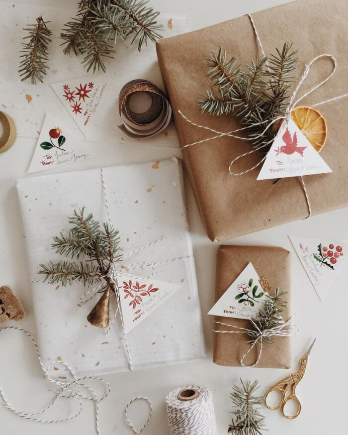 идеи упаковки подарков на Новый Год