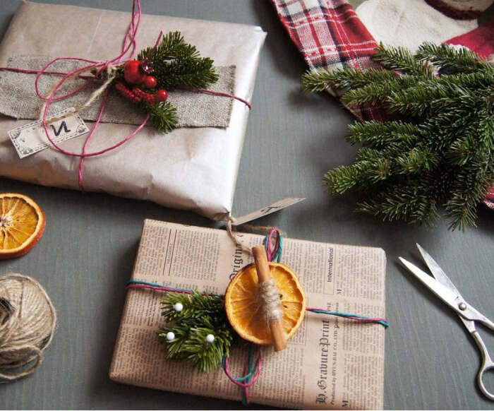 идеи упаковки подарков на Новый Год