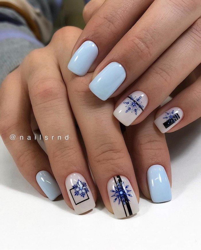 Рождественский маникюр 2021: 80+ непревзойденных фото идей