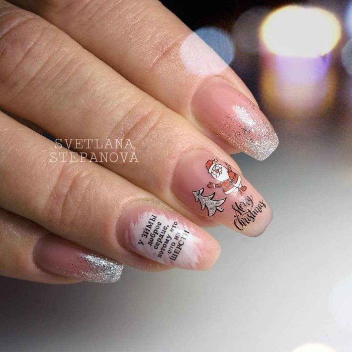 Рождественский маникюр 2021: 80+ непревзойденных фото идей