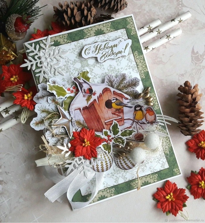 Мастер-класс: как сделать красивую и простую новогоднюю открытку своими руками?