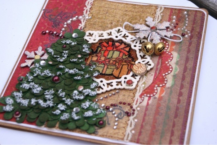 Мастер-класс: как сделать красивую и простую новогоднюю открытку своими руками?