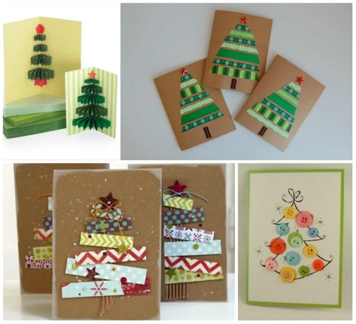 Мастер-класс: как сделать красивую и простую новогоднюю открытку своими руками?