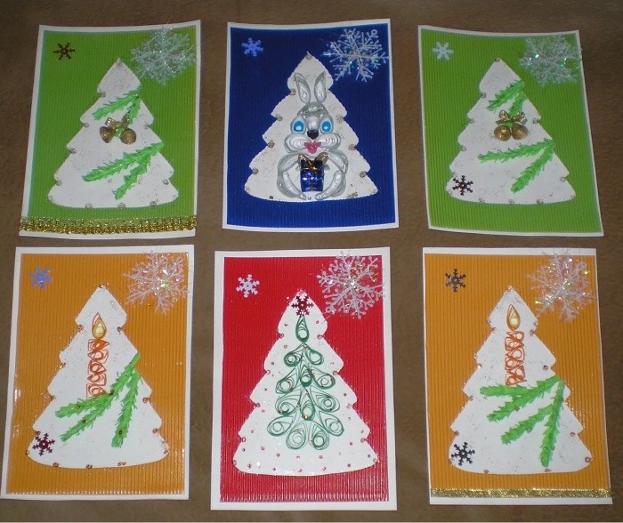 Мастер-класс: как сделать красивую и простую новогоднюю открытку своими руками?