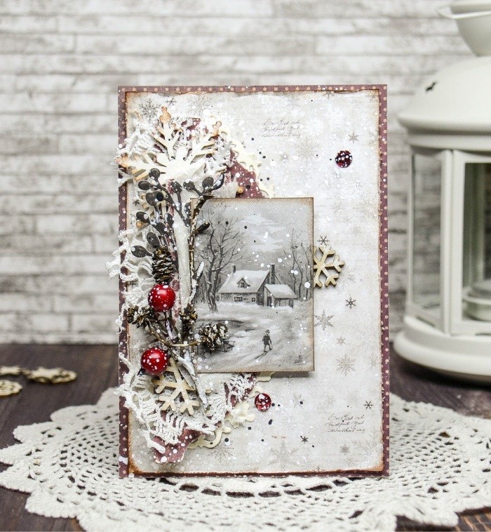 Мастер-класс: как сделать красивую и простую новогоднюю открытку своими руками?