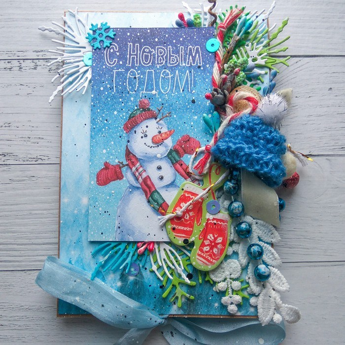 Мастер-класс: как сделать красивую и простую новогоднюю открытку своими руками?