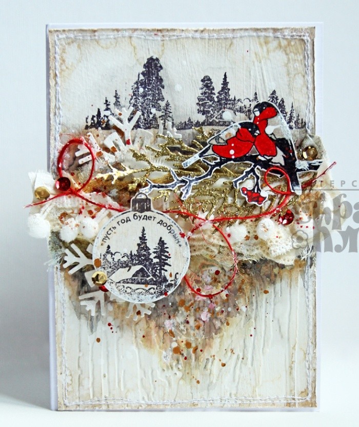 Мастер-класс: как сделать красивую и простую новогоднюю открытку своими руками?