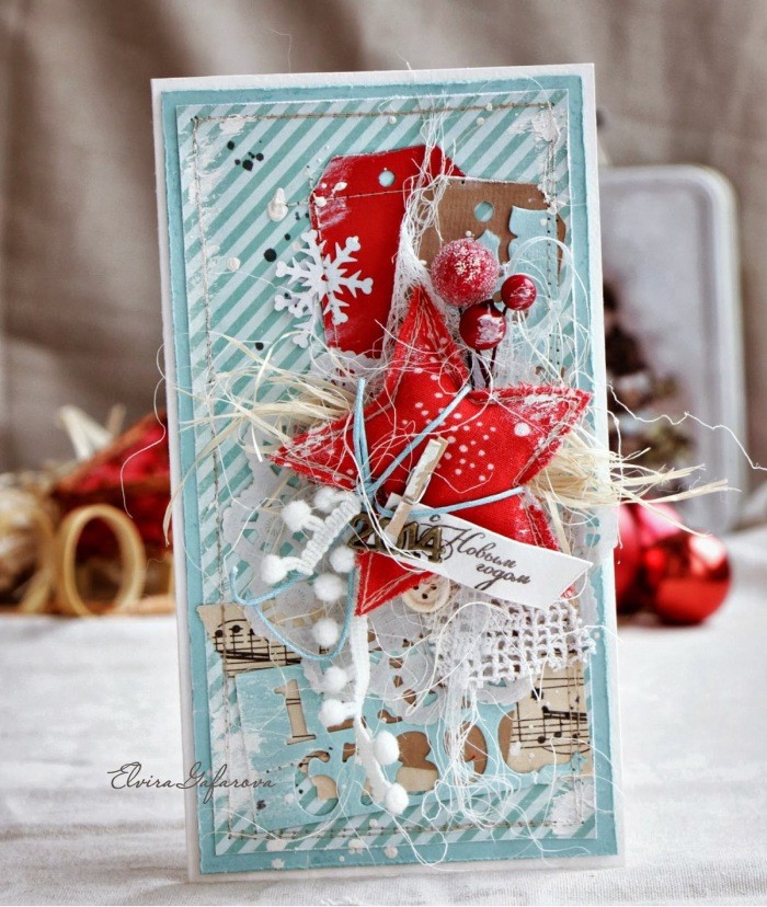 Мастер-класс: как сделать красивую и простую новогоднюю открытку своими руками?