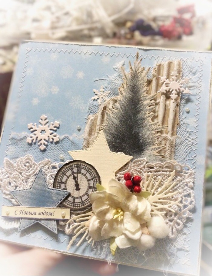 Мастер-класс: как сделать красивую и простую новогоднюю открытку своими руками?