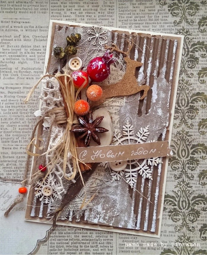 Мастер-класс: как сделать красивую и простую новогоднюю открытку своими руками?