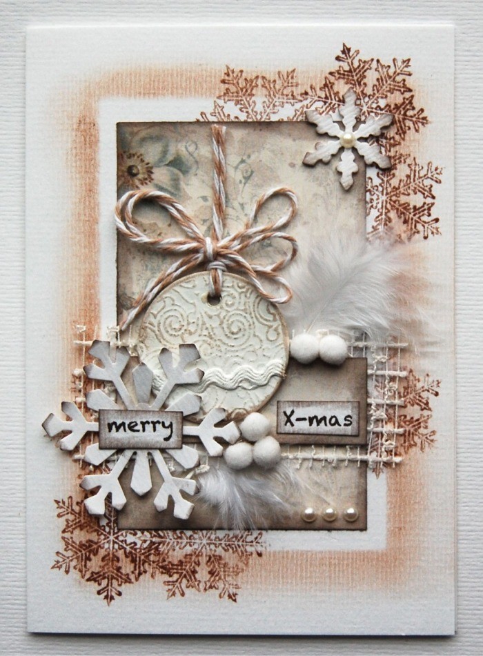 Мастер-класс: как сделать красивую и простую новогоднюю открытку своими руками?