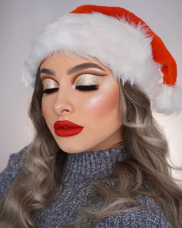 40+ восхитительных вариантов макияжа на Рождество 2021