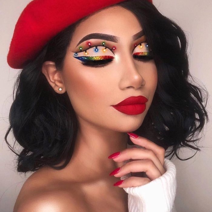 40+ восхитительных вариантов макияжа на Рождество 2021