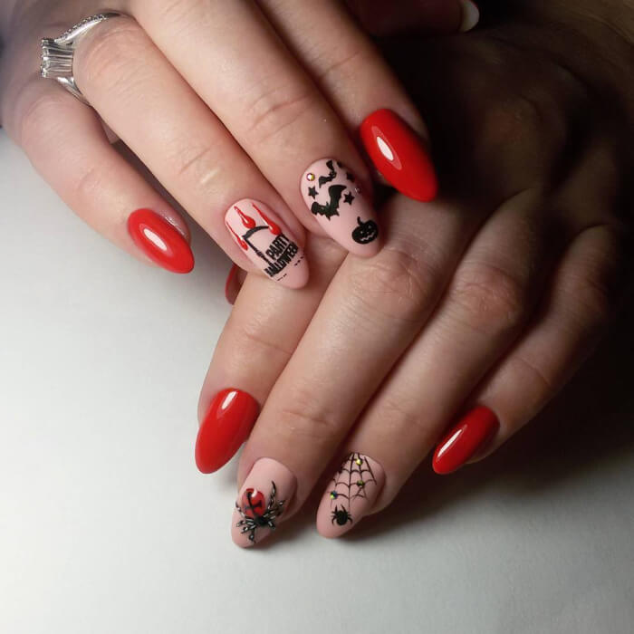 Маникюр на Хэллоуин 2020 шикарные идеи дизайна ногтей