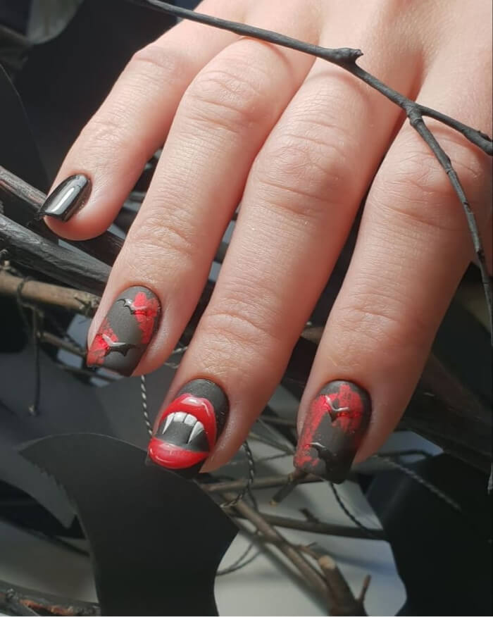 Маникюр на Хэллоуин 2020 шикарные идеи дизайна ногтей