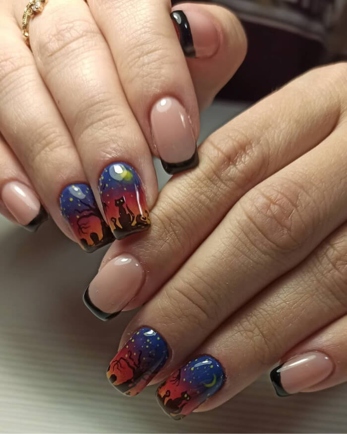 Маникюр на Хэллоуин 2020 шикарные идеи дизайна ногтей