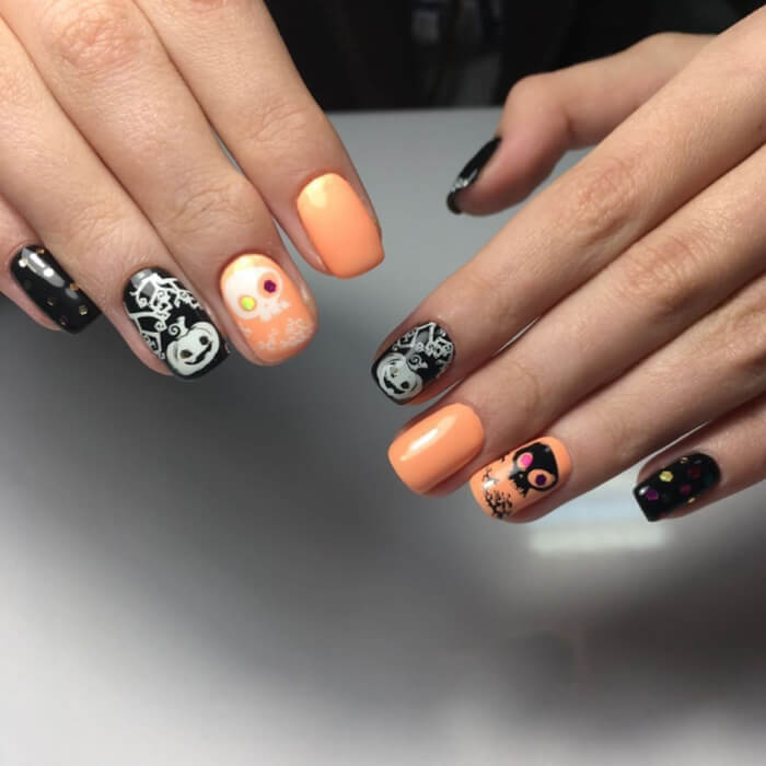 Маникюр на Хэллоуин 2020 шикарные идеи дизайна ногтей