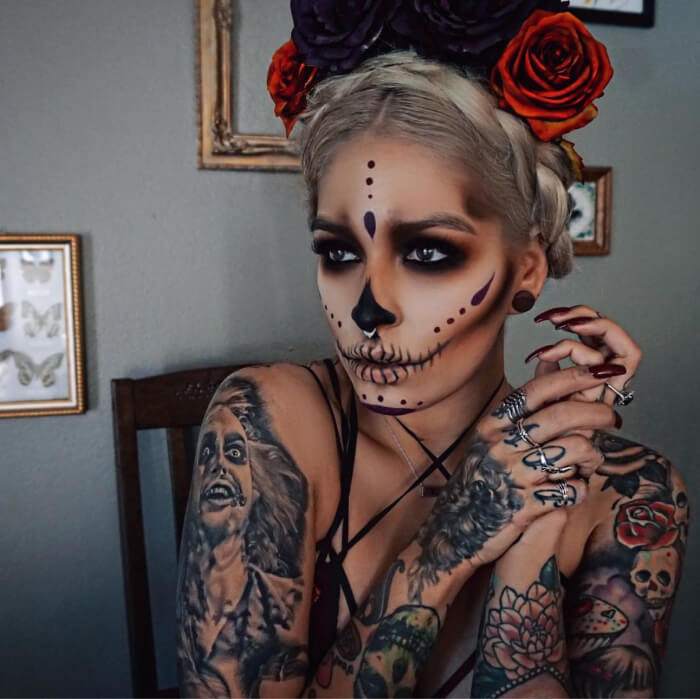 Макияж на Хэллоуин 2020 50 страшно красивых идей грима