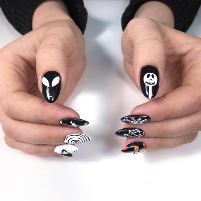 Маникюр на Хэллоуин 2020 шикарные идеи дизайна ногтей
