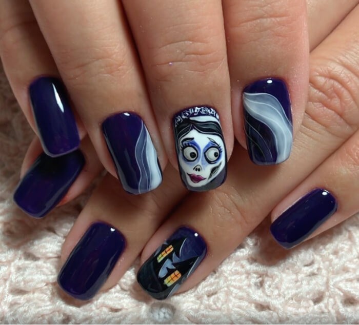 Маникюр на Хэллоуин 2020 шикарные идеи дизайна ногтей