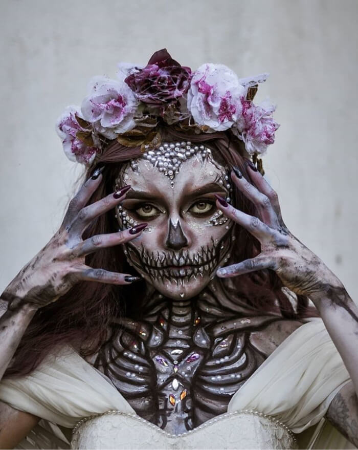 Макияж на Хэллоуин 2020 50 страшно красивых идей грима